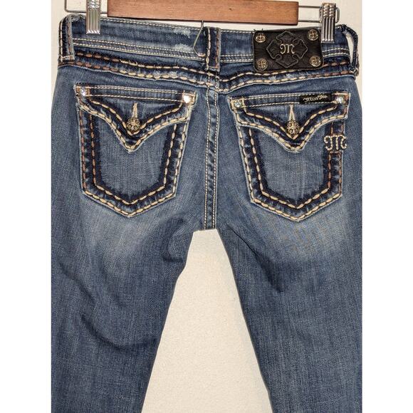 Miss Me Women's Bootcut Jeans Size 25 JPS5014-17 Blue Used - Picture 7 of 9